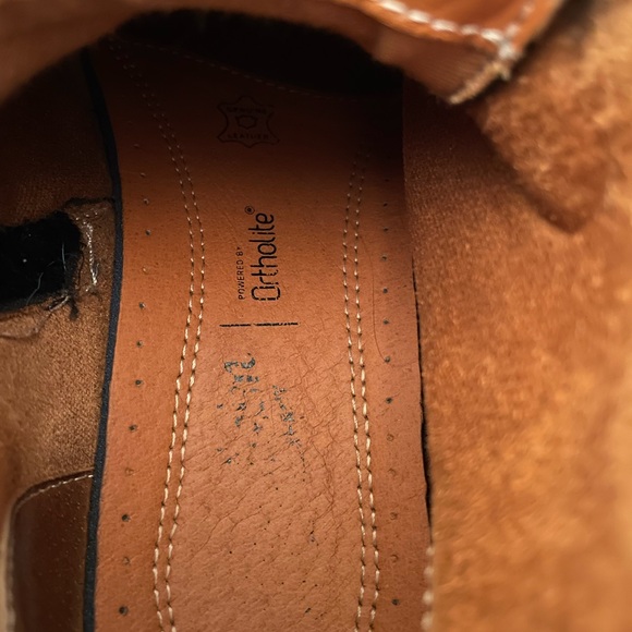 FLORSHEIM LODGE CAP TOE LACE BOOT black crazy horse Men’s 7.5 Leather Chukka - Picture 3 of 11